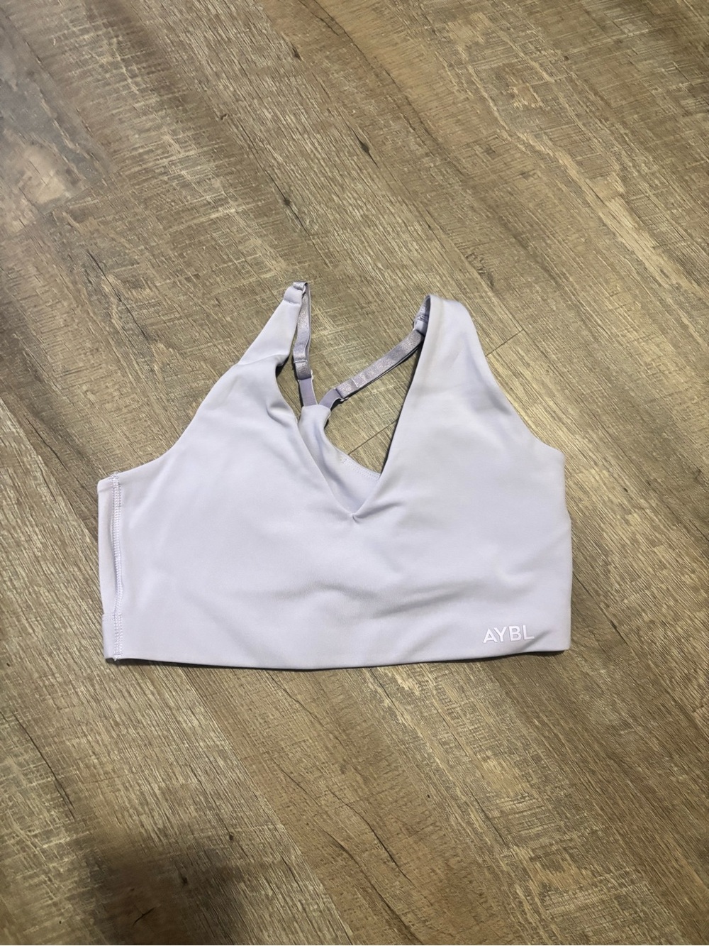 AYBL Purple V-Neck Sports Bra